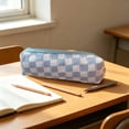 thumbnail image 4 of Checkered Cosmetic Bags, Make up Brushes Cases, Small Makeup Bag Purse, Travel Toiletry Zipper Pouch, for Women, 4 of 6