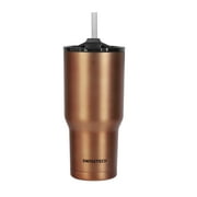 Swiss Tech Becher Bronze 30oz Water Bottle, Triple-Wall Copper Lined, Leak Proof