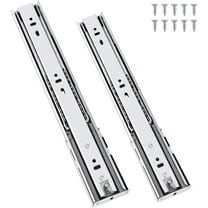 12 Inch Soft Close Side Mount Drawer Slides, 3 Folds Full Extension Ball Bearing Side Mount Drawer Rails, 100 LB Capacity with Screws and Instructions 1 Pair