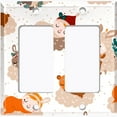 thumbnail image 6 of Metal Light Switch Plate Cover Festive Sleepy Santa Helpers XMS006, 6 of 13