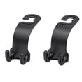 thumbnail image 4 of KAKOWELY 2Pcs Universal Car Back Seat Hooks Black ABS Material Easy Install Backseat Organizer, 4 of 8