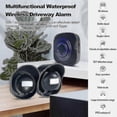 thumbnail image 3 of (EU)Wireless Driveway Alarm Waterproof Outdoor Motion Sensor Alarm 1 Receiver 2 Transmitters With 38 Chimes 200m/ 656ft Transmissio, 3 of 5