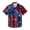 Blue, variant on Funny Independence Day Pattern Hawaiian Shirts for Men American Flag Graphic Short Sleeve 4th Of July Patriotic Button Shirts Collared Dressy Beach Casual Shirts for Men Red M