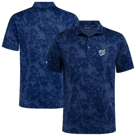 Men's Levelwear Navy Washington Nationals Whisper Insignia 2.0 Polo