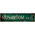 thumbnail image 1 of Letrero De Estaño Vintage De Metal Retro Con Forma De Seta St, Elegantes Placas De Arte De Pared Para Decoración Del Hogar, Baño, Cocina, Casa Y Decoración De Pared Gótica O Como Un Póster Único De 16, 1 of 5