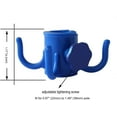 thumbnail image 5 of AMMSUN Beach Umbrella Hanging Hook with 4 Prongs Plastic for Towel Hat Clothes Sunglasses Bag,Blue, 5 of 10