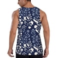 thumbnail image 3 of Fotbe Plant Pattern Men's Quick Dry Workout Tank Top Gym Muscle Tee Fitness Bodybuilding Sleeveless T Shirt Breathable Workout Shirt-, 3 of 9