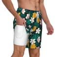 thumbnail image 3 of Goofa Tropical Fruit Printed Men's Swim Trunks Board Shorts Quick Dry Mens Swimming Trunks with Compression Liner,Breathable Fit Hawaii Beach Shorts-Medium, 3 of 9