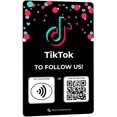 thumbnail image 1 of Étiquette Réutilisable Personnalisée-Tap/QR TikTok Carte de Révision - 1 Pack Carte de Vérification Instantanée TikTok - Code QR et Cartes NFC pour Affaires, Carte Tap TikTok, 1 of 5