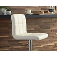 thumbnail image 5 of Ashley Furniture Bellatier Faux Leather Tufted Adjustable Bar Stool in Bone, 5 of 5