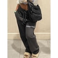 thumbnail image 2 of LovelyWholesale Essentials Letter Print Drawstring Sweat Women's Plus Pants, 2 of 6