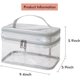 thumbnail image 2 of Bolsa de maquillaje transparente, bolsa de aseo de viaje para mujer, bolsa de cosméticos impermeable, bolsa de maquillaje bonita, bolsa de maquillaje rosa de viaje de doble capa, 2 of 7