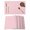 Pink, variant on Pink Geometric Placemats Set of 12, Modern Minimalism Solid Color Striped Placemats for Dining Table, Place Mats for Kitchen Tabletop, Waterproof Wipeable Dining Table Mats Set