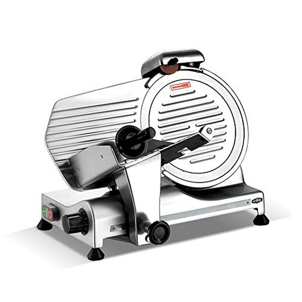 KWS Deluxe Commercial 320w Electric Meat Slicer 10" Triple Safety Locks