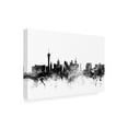 thumbnail image 3 of Trademark Fine Art Michael Tompsett Las Vegas Nevada Skyline B&W Canvas Wall Art - 16x24, 3 of 5