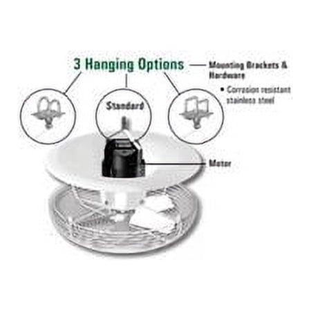 J & D HK222 2 in. OD Round Pipe Mounting Bracket for Destratification Fan