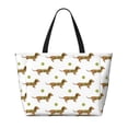 thumbnail image 2 of Kdxio Dachshund Going To Play Tennis for Beach Bag for Women Large Beach Tote Bag Waterproof Sandproof Swim Bag with Zipper Pockets Beach Vacation Travel, 2 of 7