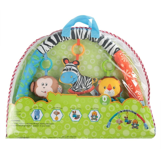 Cochecito de bebé infantil, Clip para coche, sonajero colgante, anillo, campana, cuna, cama, juguete de felpa