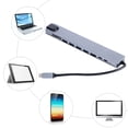 thumbnail image 1 of Estacia de Acoplamiento, Múltiples Funciones de Aleación de Aluminio USB C Hub para laptop, 1 of 7