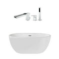 thumbnail image 2 of Hudson 55 Inch Acrylic Double Ended Freestanding Tub and Faucet Package, 2 of 2