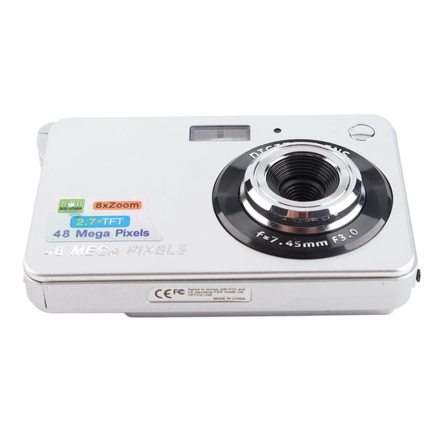 Cármara digital, cámara de sensación automática de luz automática de 48MP de plata para viajar para viajar