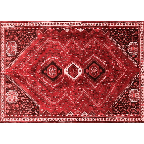 Ahgly Company Indoor Rectangle Persian Red Traditional Area Rugs, 4' x 6'