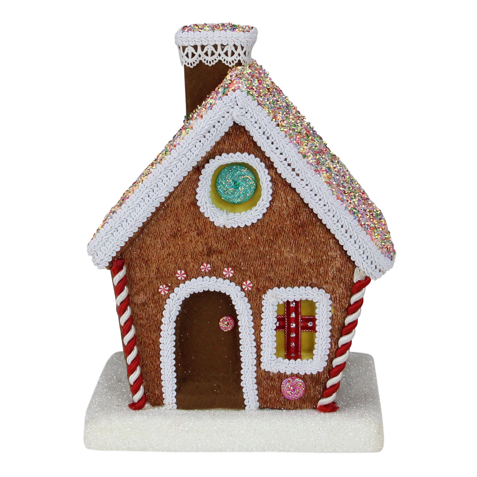 10" Gingerbread Kisses Christmas Gingerbread Cottage Walmart Canada