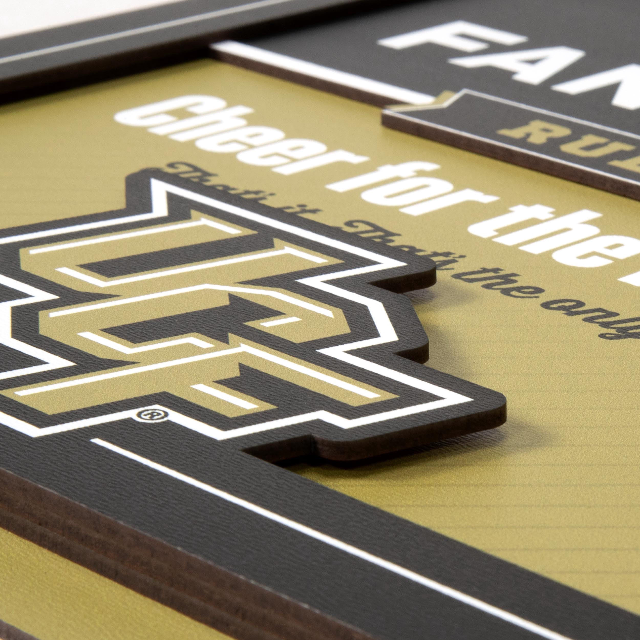 YouTheFan NCAA Central Florida Knights Fan Rules 3D Wall Art