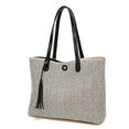 thumbnail image 1 of Women's Straw Beach Bag Handbag Shoulder Bag Summer Handbag, Black, 1 of 5