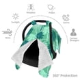 thumbnail image 3 of Car Seat Cover Baby, Coconut trees Camouflage Baby Car Seat Cover for Baby Boys Girls Newborn , Infant Car Seat Canopy Cover Nursing Breastfeeding Cover Warm Blanket, 3 of 7