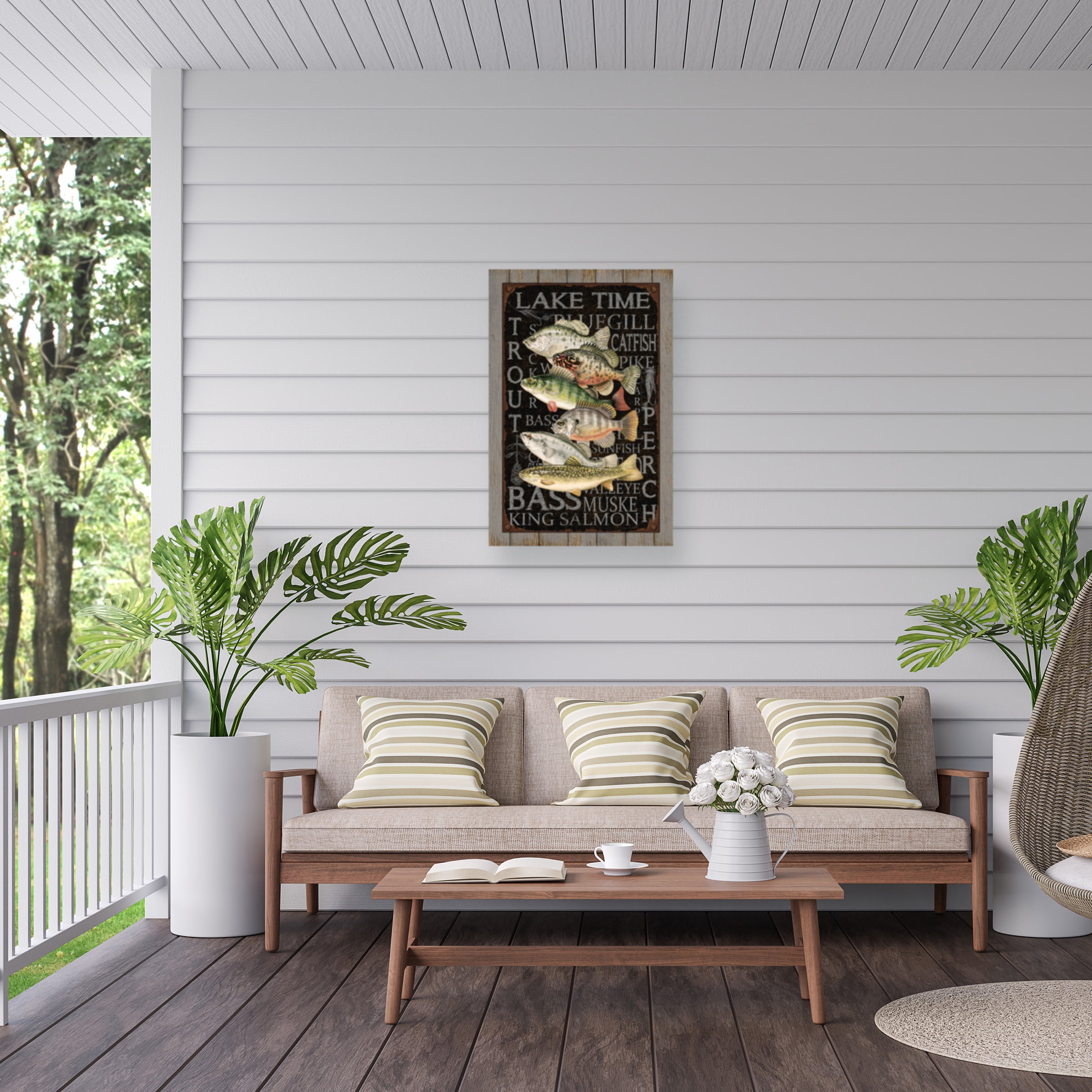 Jean Plout 'Wilderness Lodge 23' Outdoor Canvas 47x30