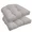 Light Grey, variant on JIAN YA NA Waterproof Outdoor Cushion Set, Set of 2 Textured Chair Seat Pad for Armchair Loveseat Settee, Dark Grey, 19" x 19"