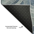 thumbnail image 5 of Addison Rugs Mayfield Premium Machine Washable Transitional Geometric Blue Round Rug, 8' x 8', 5 of 6