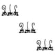 thumbnail image 5 of Pegatinas de pared Bewildely gato de dibujos animados autoadhesivo, 5 of 6