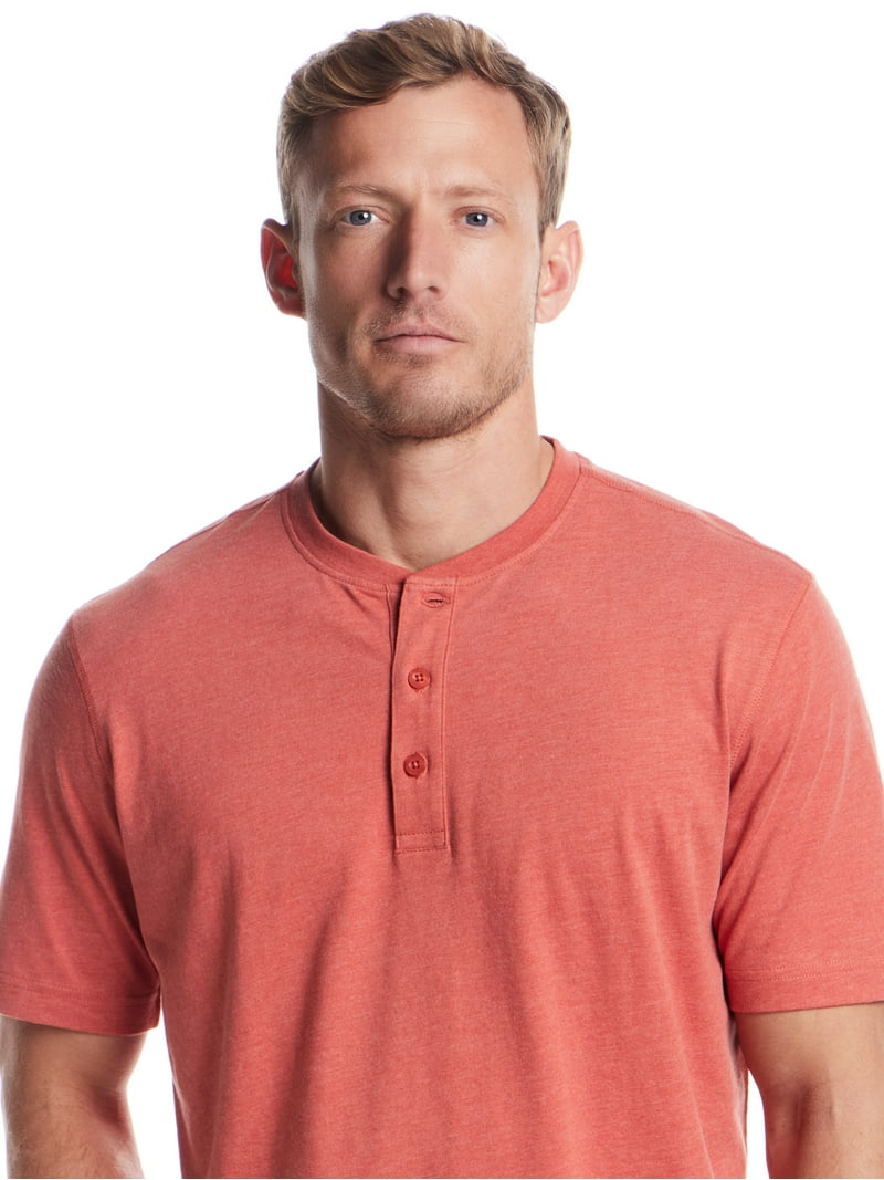 Frontier Threads Men's Sueded Jersey Short Sleeve Henley Shirt