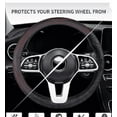 thumbnail image 3 of Elastic Stretch Steering Wheel Cover,Universal 15 inch, Steering Wheel Cover, Microfiber Leather Viscose, Breathable, Anti-Slip,Car Elastic Stretch Steering Wheel Cover, Black(Black), 3 of 3