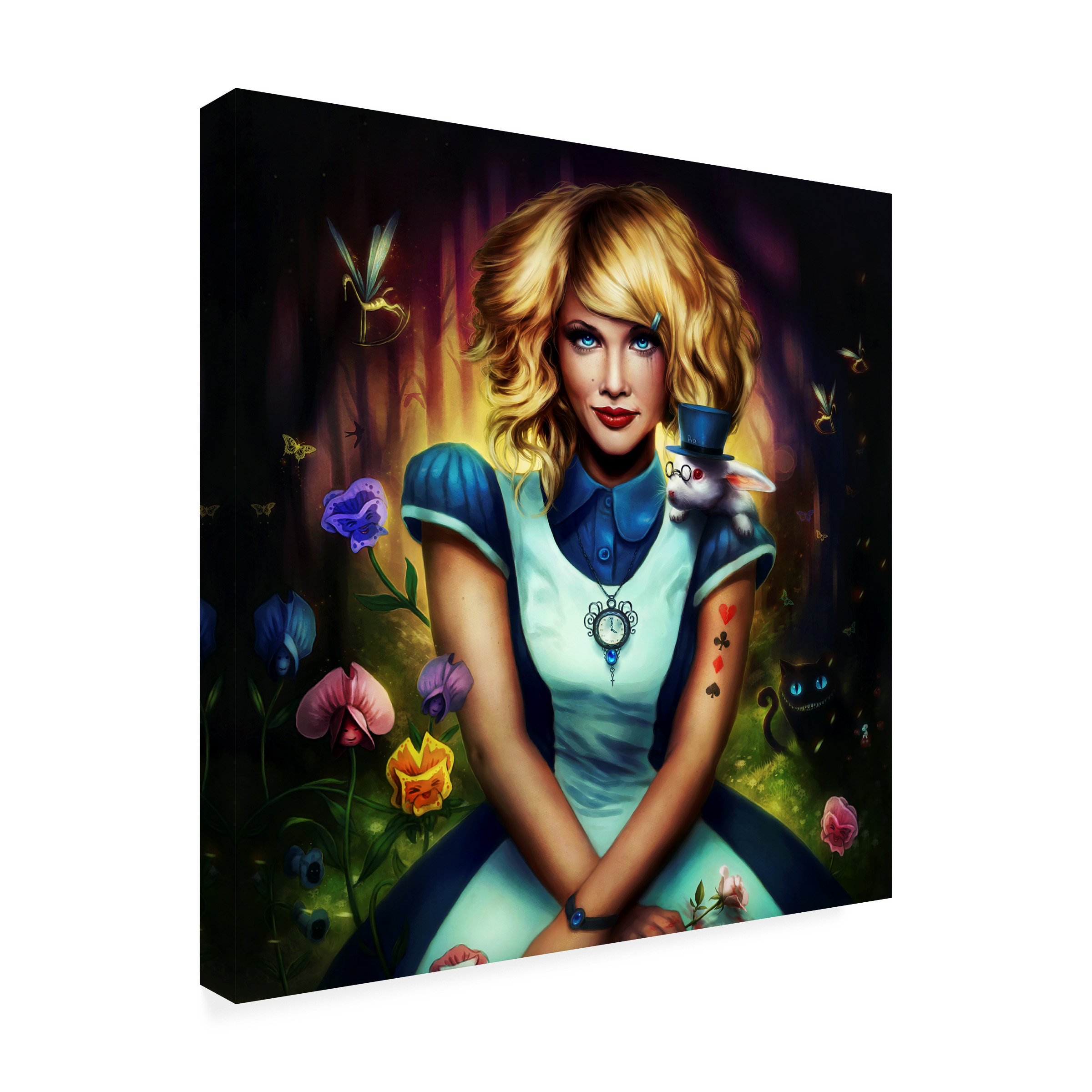 Trademark Fine Art 'Alice in Wonderland' Canvas Art by JoJoesArt
