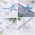 thumbnail image 4 of Crystal Snowflake Car Rear View Mirror Pendant Lucky Car Hanging Ornament Car Charm Decorations, Transparent, 4 of 7