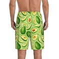 thumbnail image 4 of Lsque Green Avocado Mens Sleep Pajama Shorts,Short Pajama Pants, Cotton Ultra-Soft Knit-Medium, 4 of 9