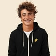 thumbnail image 4 of Dalix Taco Embroidered Zip Hoodie Fleece Long Sleeve Pocket Warm Soft Mens in Black S Small, 4 of 5