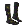 thumbnail image 3 of Balery Mardi Gras Carnival Fun Novelty Socks Men'S Women'S Crew Socks Funny Crazy Novelty Socks Quirky And Cool Socks, 3 of 9