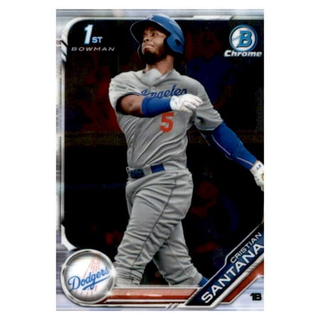 2019 Bowman Chrome Prospects #BCP-134 Cristian Santana Los Angeles Dodgers Baseball