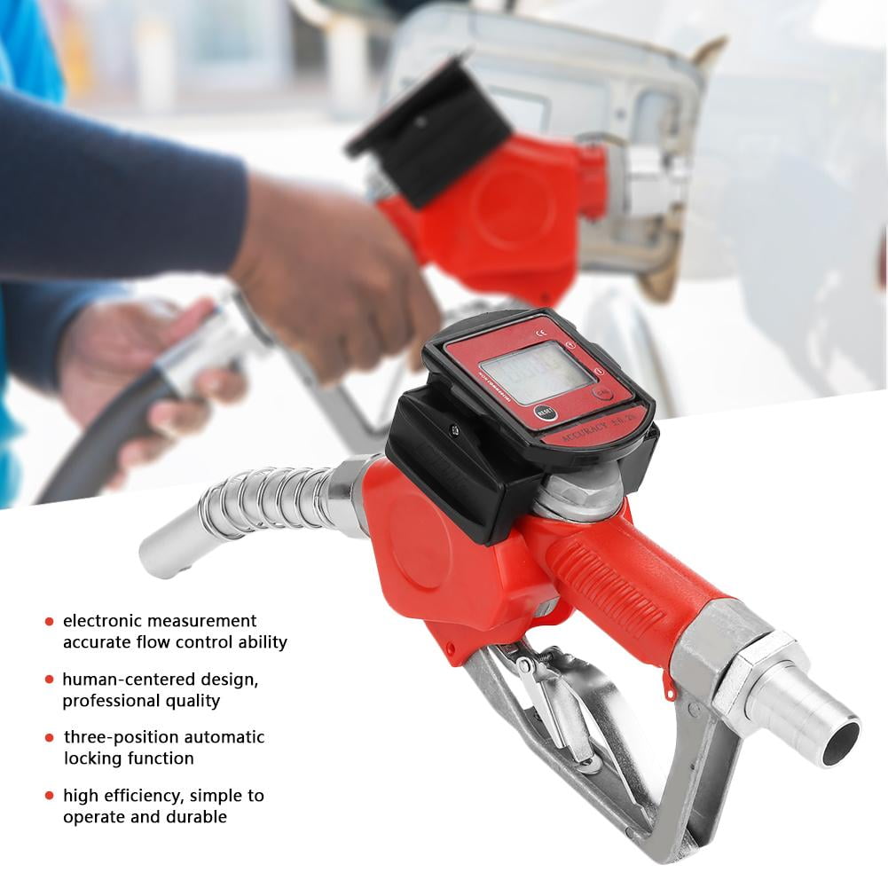 Min Shiwaki Injecteur de Carburant Manuel Avec Compteur Digital pour Pompe à Carburant Diesel 0-90l