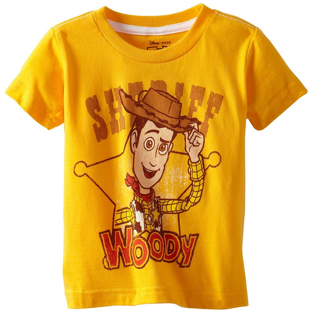 yellow and red woody shirt