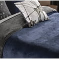 thumbnail image 2 of Vianney Alaska Navy Blue Winter Blanket With Sherpa Warm And Soft Home Washable Queen, 2 of 4