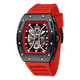 thumbnail image 1 of Reloj De Cuarzo De Silicona Impermeable A La Moda Rojo Malubero Malu1825, 1 of 3