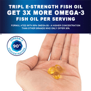 Alliwise Fish Oil Softgels - Omega 3 Supplement - EPA + DHA - Heart & Brain Health Supplements - 120 Pcs