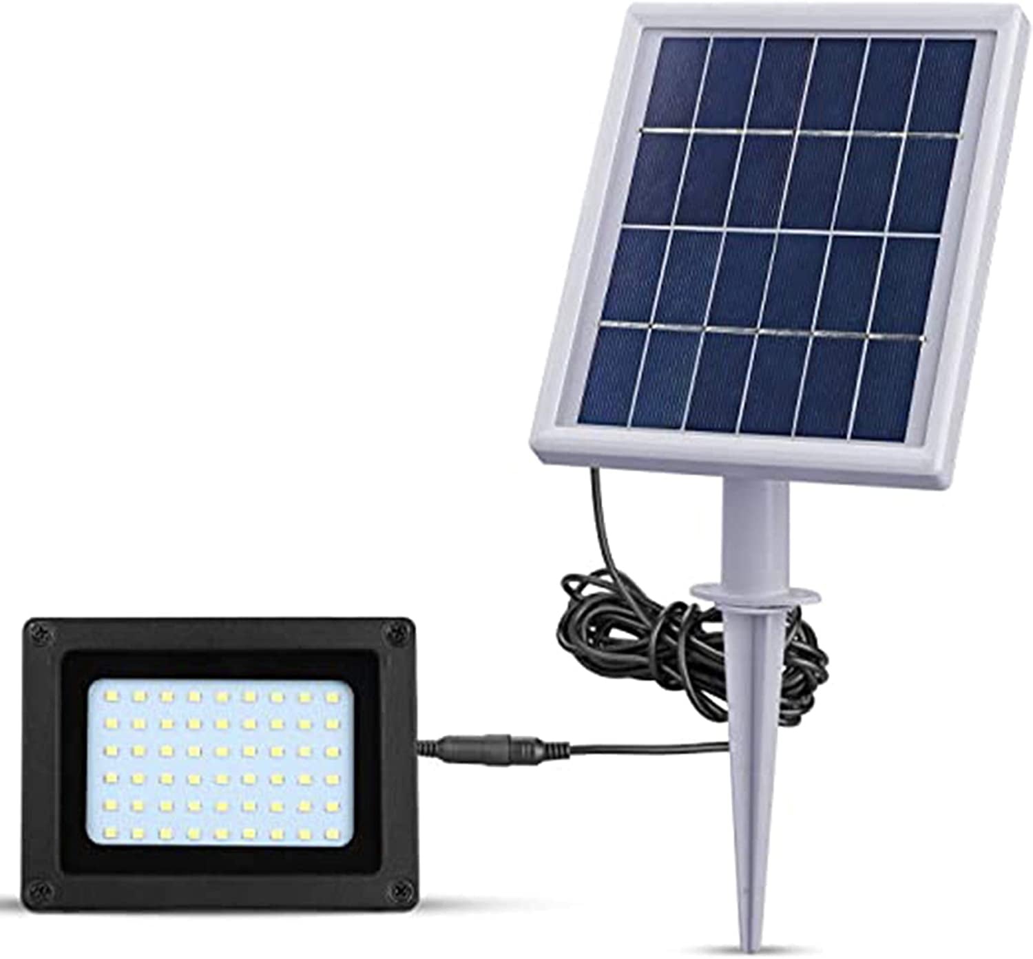6W Solar Panel 54Leds IP65 Waterproof Solar Powered Flood Light Dusk to Dawn 