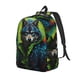 thumbnail image 1 of Disketp Realistic Style Wolf Warrior Mochila de Lona Estampada, Mochila Escolar de Viaje Ligera para Estudiantes y Portátil-Small, 1 of 5