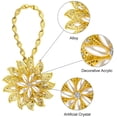 thumbnail image 3 of Crystal Curtain Tiebacks, 2 Pack Star Style Curtain Holdbacks Diamond Clips with Stretchy Wire Rope for Home Office Decoration, 3 of 7